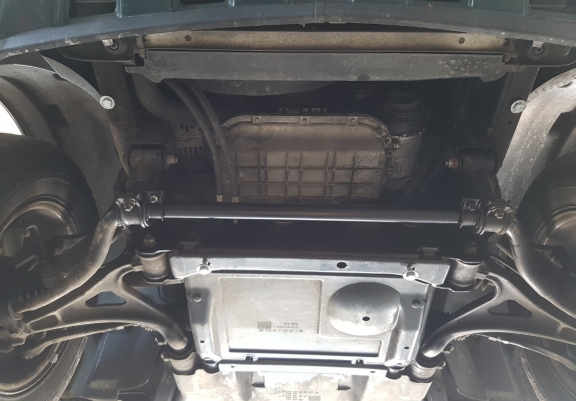 Steel sump guard for Mercedes ML W163