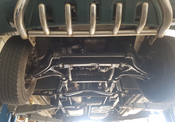 Steel sump guard for Mercedes ML W163