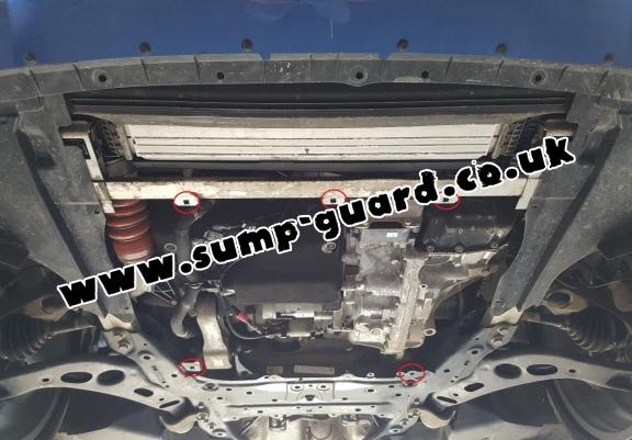 Steel sump guard for BMW X1 F48