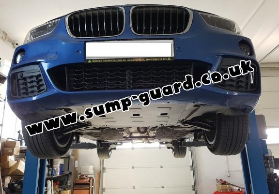 Steel sump guard for BMW X1 F48