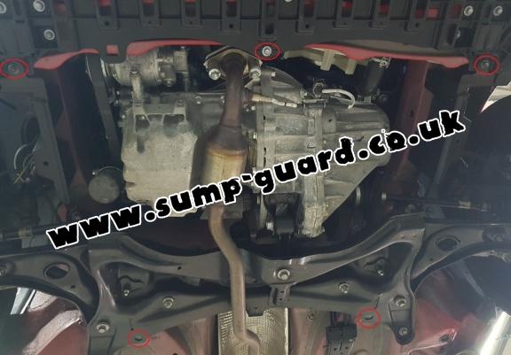Steel sump guard for Citroen C1