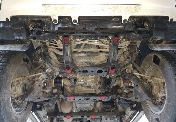 Steel sump guard for Toyota Hilux Revo