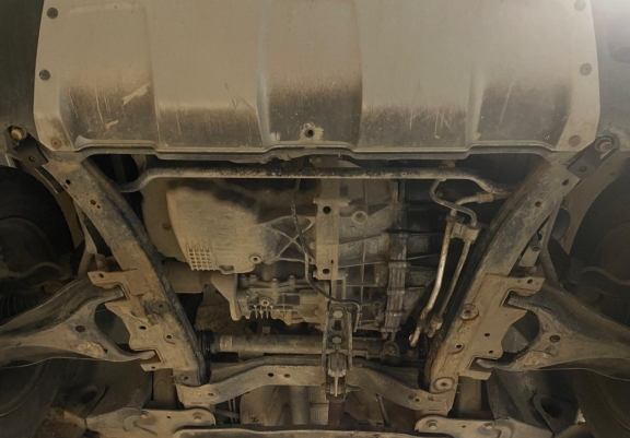 Aluminum sump guard for Dacia Duster