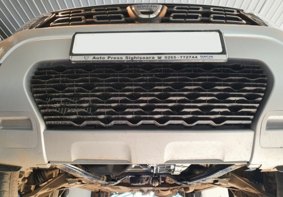 Aluminum sump guard for Dacia Duster