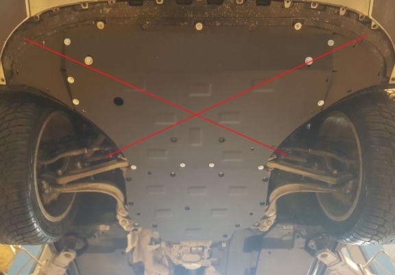 Steel gearbox guard for Porsche Cayenne