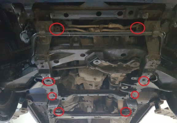 Steel gearbox guard for Daihatsu Terios