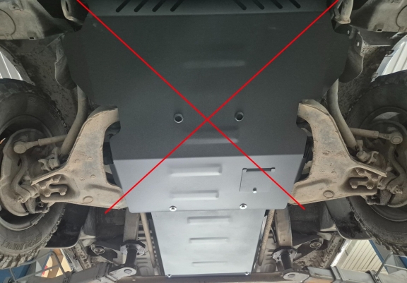 Steel gearbox guard for Hyundai Terracan