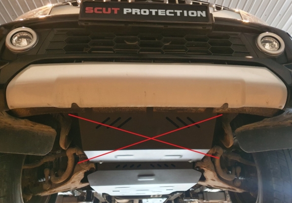 Steel sump guard for Fiat Fullback