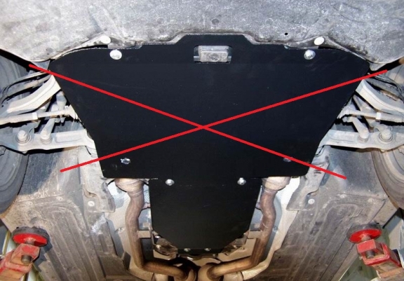 Steel automatic gearbox guard forMercedes E-Clasee W211