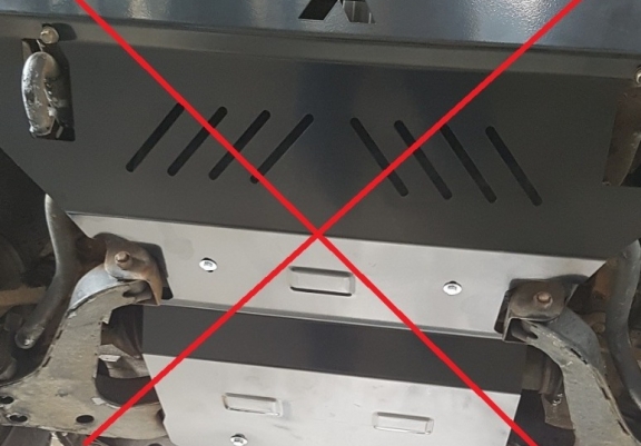 Steel gearbox guard for Mitsubishi Shogun 3 (V60, V70)