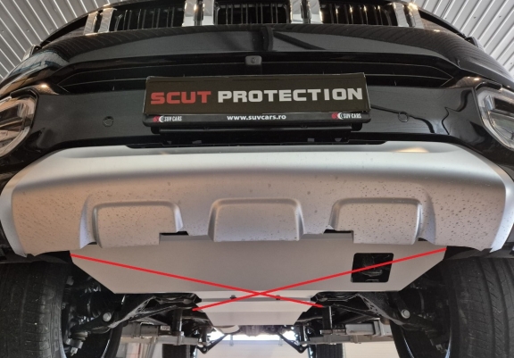 Aluminum gearbox guard for Baic Beijing BJ60