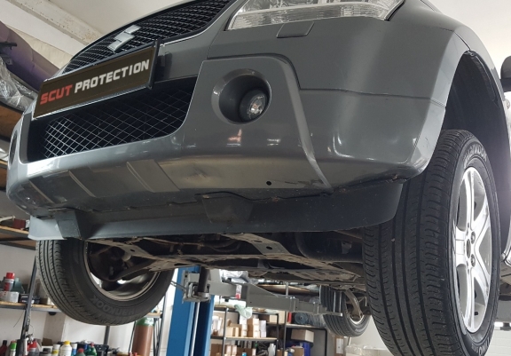 Steel gearbox and transfer case guard for Suzuki Grand Vitara 2