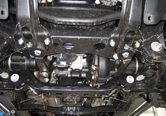 Steel differential guard for Toyota Hilux