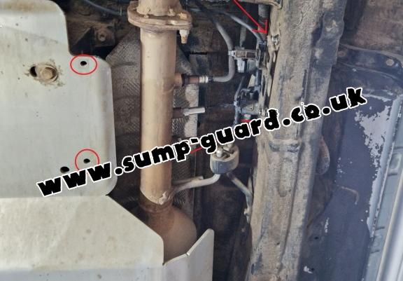 Steel DPF sensor guard  for Toyota Hilux