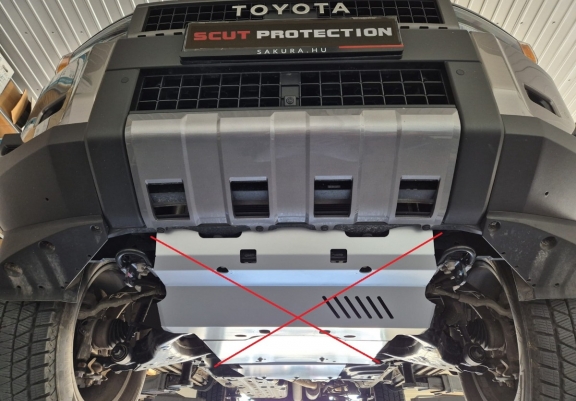 Aluminum gearbox guard for Toyota Land Cruiser 250