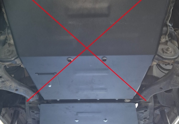 Steel gearbox and differential guard for Volkswagen Amarok -  V6 automat