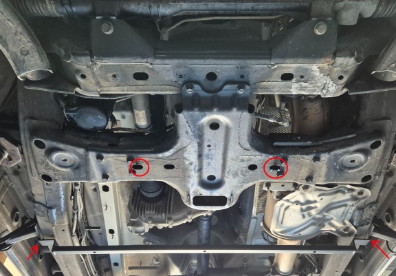 Steel gearbox and differential guard for Volkswagen Amarok -  V6 automat