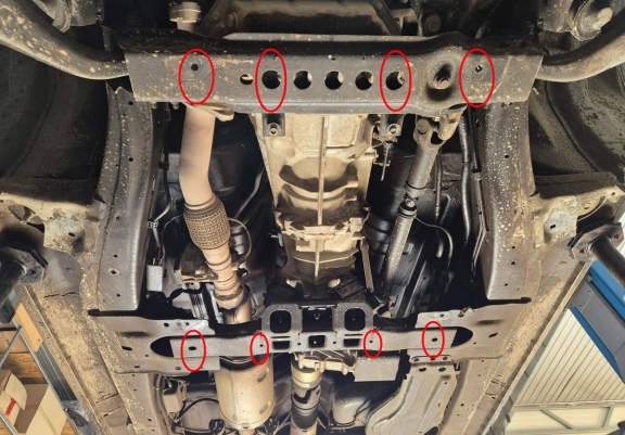 Steel gearbox guard for Isuzu D-Max