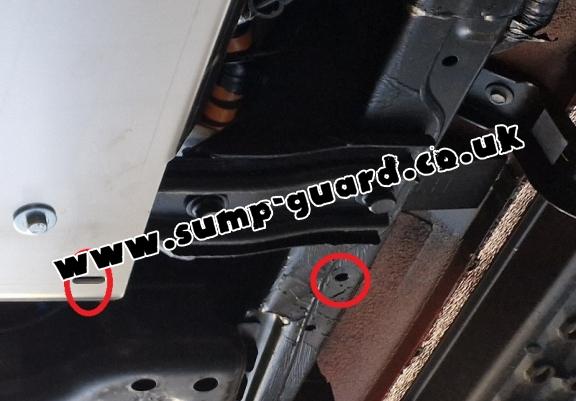 Aluminum fuel filter guard for Ford Ranger Raptor