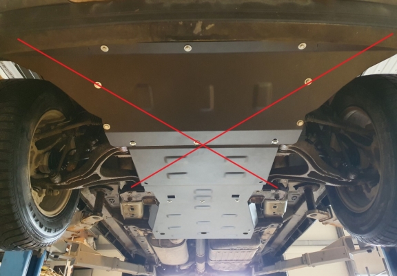 Steel gearbox guard for Jeep Grand Cherokee