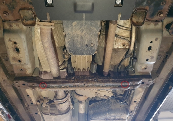 Steel gearbox guard for Jeep Grand Cherokee