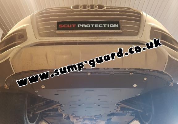 Steel sump guard for Audi Q7