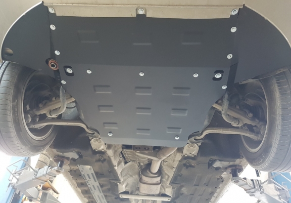 Steel sump guard for Audi A8