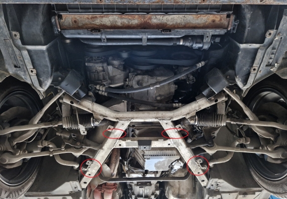 Steel sump guard for BMW Seria5 E39