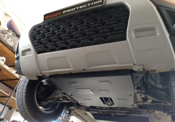 Steel sump guard for Dacia Duster