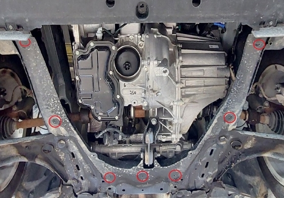 Steel sump guard for Dacia Jogger