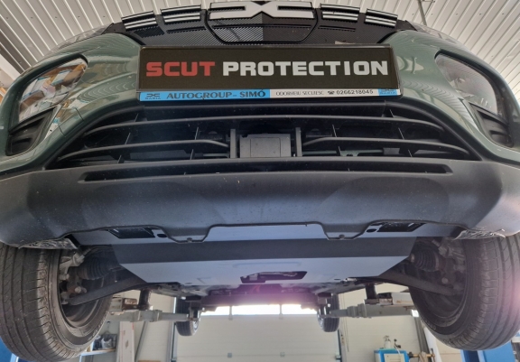 Steel sump guard for Dacia Spring