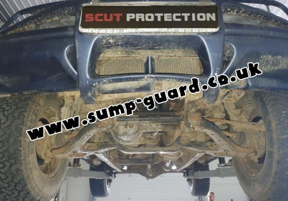 Steel sump guard for Suzuki X90