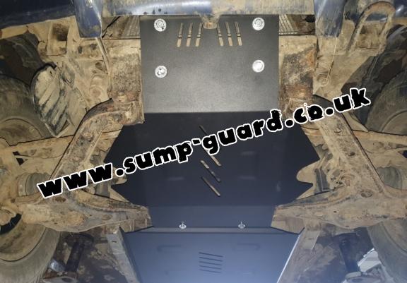 Steel sump guard for Suzuki X90