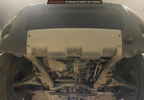 Aluminum sump guard for Dacia Duster