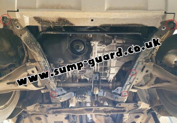Aluminum sump guard for Dacia Duster