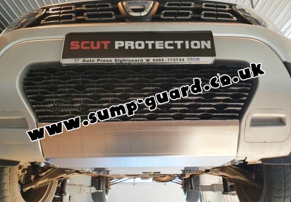 Aluminum sump guard for Dacia Duster
