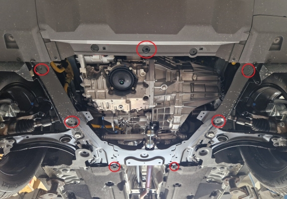 Aluminum sump guard for Dacia Duster - 4x2 +4x4