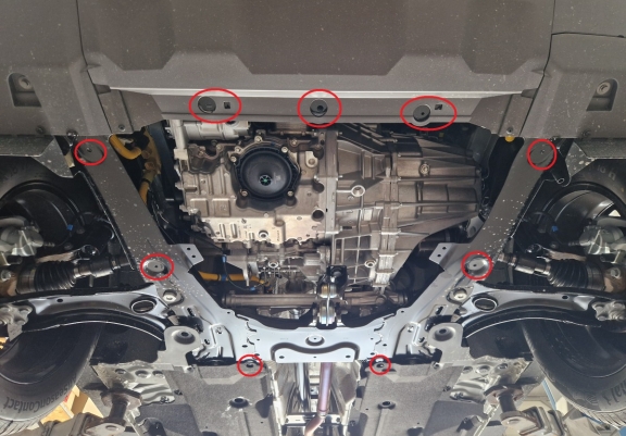 Steel sump guard for Dacia Duster - 4x2