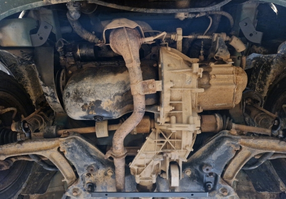 Steel sump guard for Fiat Panda 4x4