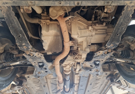 Steel sump guard for Fiat Panda 4x4