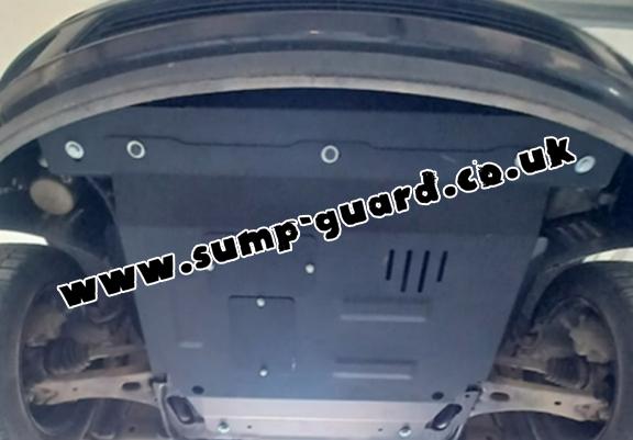 Steel sump guard for the protection of the engine and the gearbox for Mazda 2