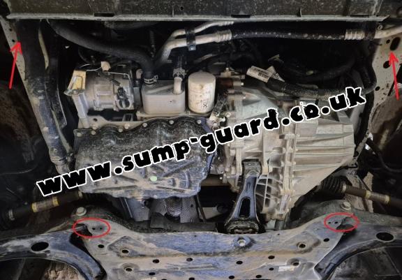 Aluminum sump guard for Ford Transit FWD