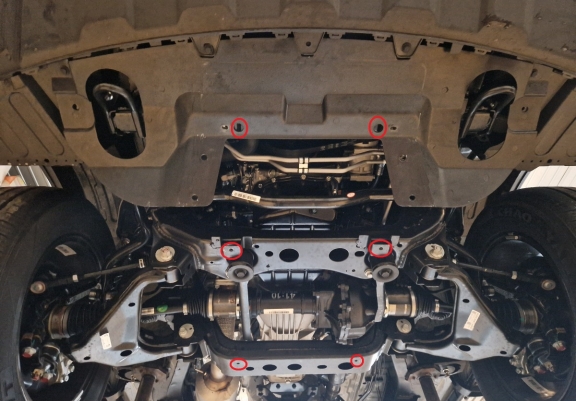 Steel sump guard for Jac T8