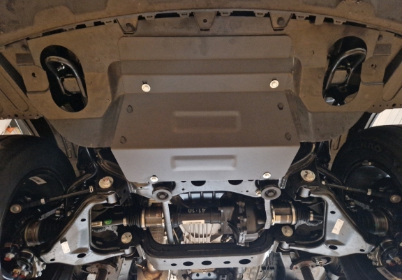 Steel sump guard for Jac T8