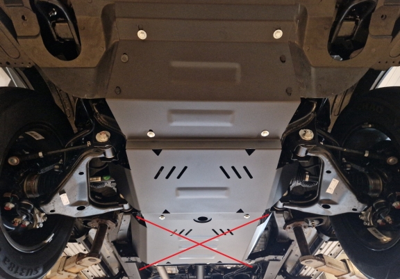 Steel sump guard for Jac T8