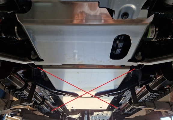 Aluminum sump guard for Ford Ranger Raptor