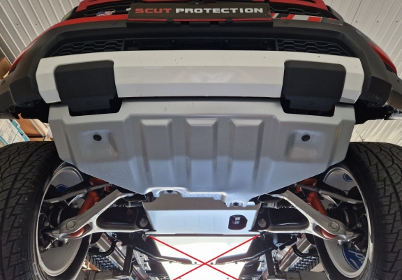 Aluminum sump guard for Ford Ranger Raptor