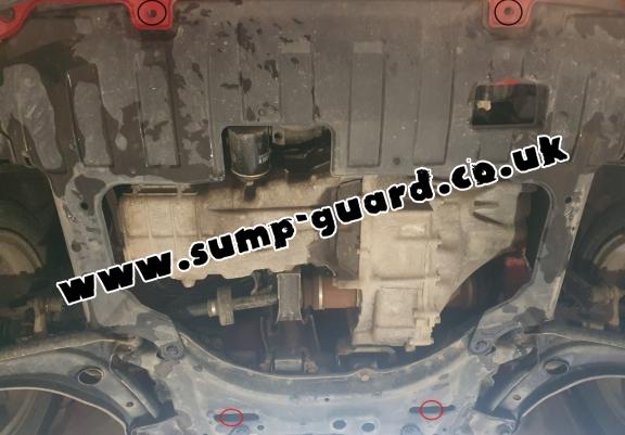 Steel sump guard for Honda Jazz