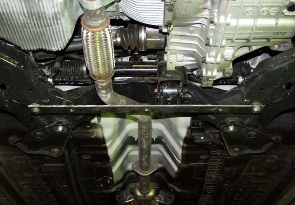 Steel sump guard for Hyundai Coupé Gk