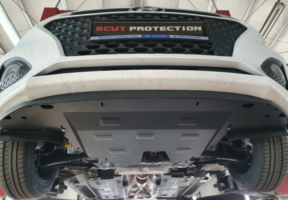 Steel sump guard for Hyundai i20